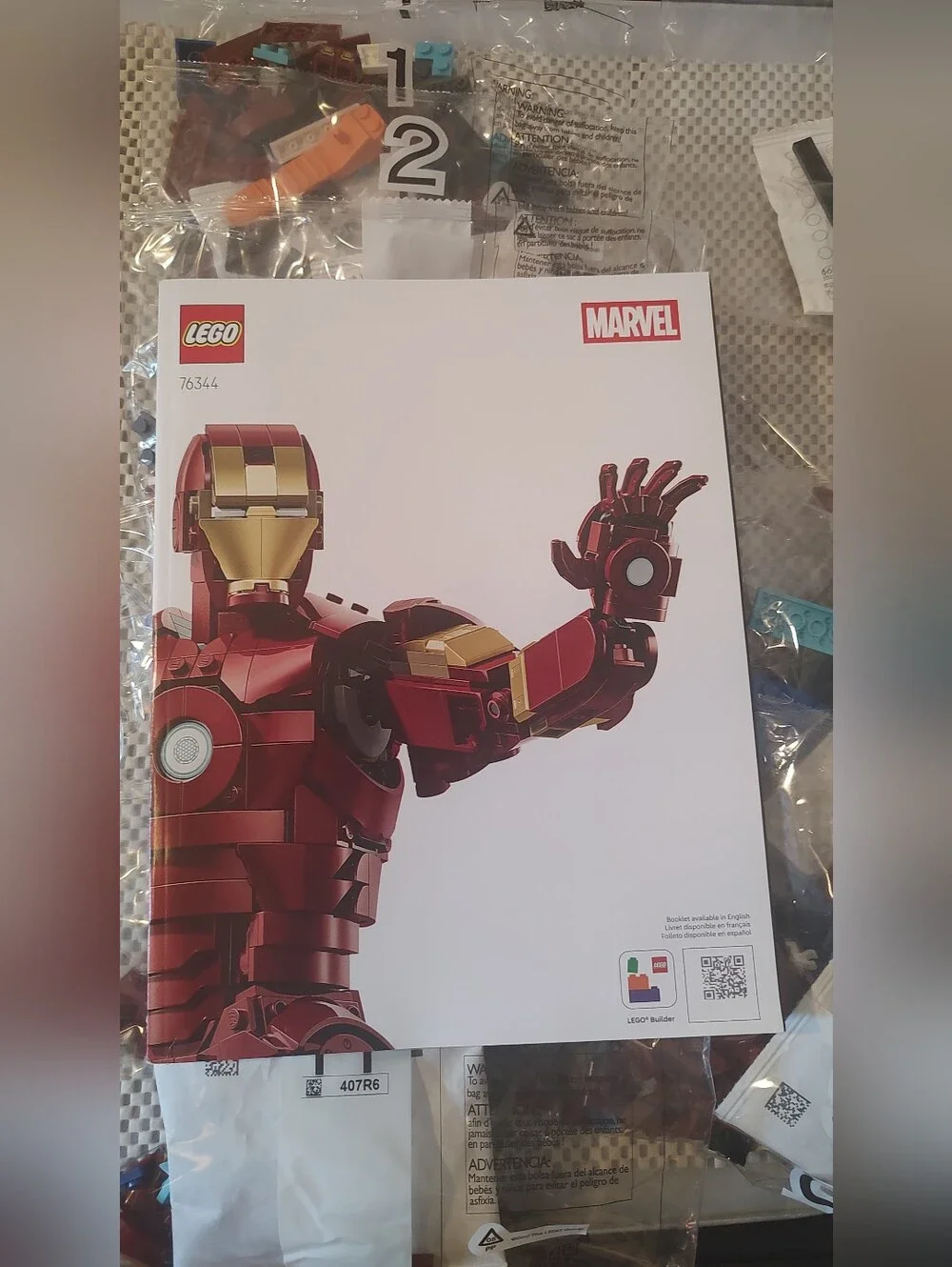 Lego 76344 Iron Man Mark 3 Collectors' Edition New Box Opened Marvel Infinity